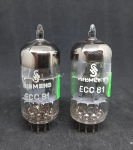 2 x ECC81 SIEMENS TUBE n664 - Picture 1 of 2