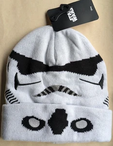 Star Wars STORMTROOPER Winter Beanie Hat Knitted Cap One Size Teen Adult - NEW - Picture 1 of 2