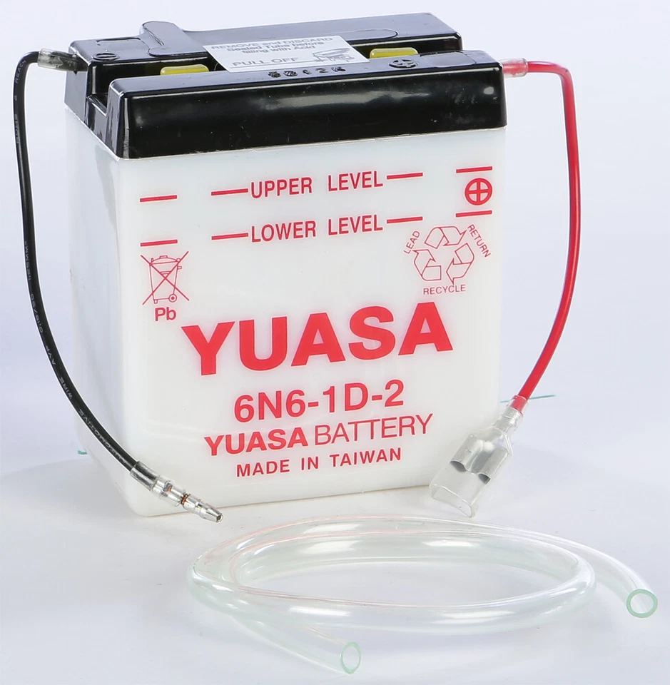 YUASA Battery 6n6 1d 2 Conventional YUAM2662B - Image 1 of 1