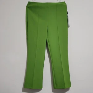 NWT Rachel Zoe Womens Green Hi-Rise Kick Flare Pull On Pants Size 8 - Picture 1 of 12