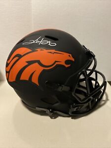 Clinton Portis Signed Broncos Full-Size Eclipse Alternate Speed Helmet Beckett