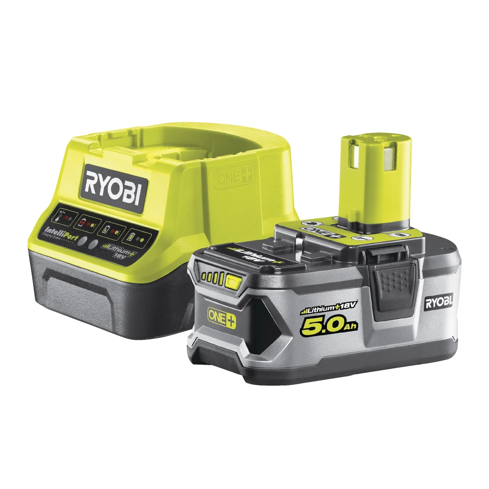 Kit Cargador Batería Ryobi RC18120-150 18V UNO+ 1x5.0 Ah Foto 1 de 1