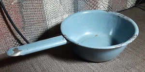 Vintage ENAMELWARE Gray Speckled COOKING PAN ~ Used 1950's-60's? - Picture 1 of 14