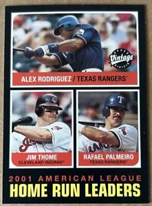 JIM THOME HOF 2002 MAZZO SUPERIORE VINTAGE HR LEADERS Card #273 NM-MT condizioni - Foto 1 di 2
