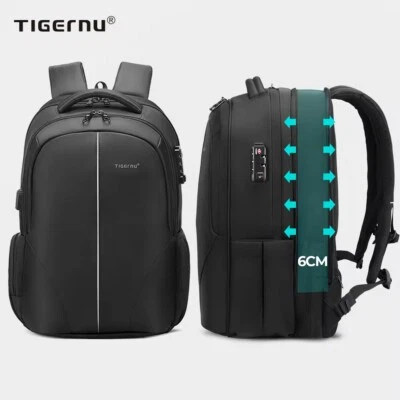 Mochila de Viaje Tigeru Impermeable TSA para Laptop Ampliable Gran Capacidad Foto 1 de 4