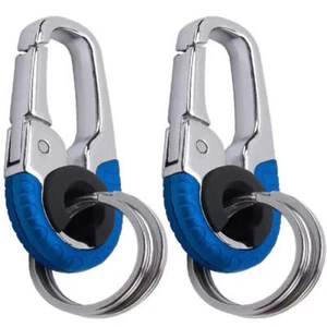 Keychain Buckle for Men – Stainless Steel Key Ring with Carabiner Hook for Outdo - Picture 1 of 10