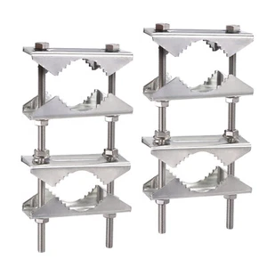Heavy Duty Pole to Pole Mount Antenna Mast to Mast Bracket for WiFi 4G LTE TV CB - Picture 1 of 13