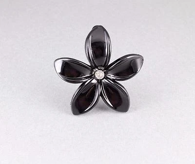 Черный plumeria заколка для волос гавайский цветок заколка аллигатор заколка коготь зажим - Изображение 1 из 4