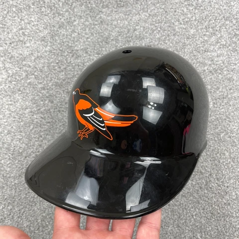 Vintage Baltimore Orioles Hat Cap Batting Helmet Black Plastic Plain Logo 90s Cover