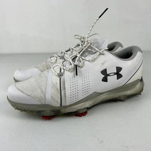 Under Armour Spieth 3 White Overcast Grey Men's Golf Shoes 3022260-102 - Size 10 - Picture 1 of 7