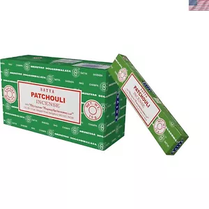 Srinivas Sugandhalaya Patchouli Incense Sticks - 12 Hand-Rolled Sticks - Picture 1 of 3