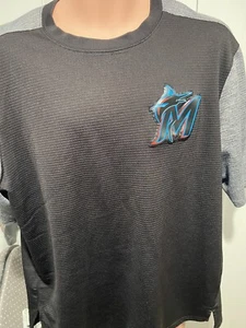 miami marlins Pull Over shirt Majestic Collection Xl New No Tags - Picture 1 of 7