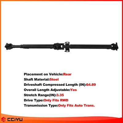 For Toyota Tacoma 1996 1997-2004 V6 3.4L Rear Driveshaft 936-700 655023 4WD - Imagem 1 de 4