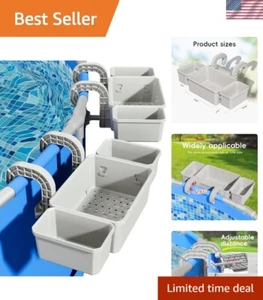 Adjustable Stretchable Pool Storage Basket Set - Storage & Beverage Solution - Picture 1 of 9