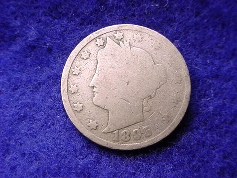 1895 LIBERTY NICKEL SEMI-KEY DATE COIN!!    #34 Cover