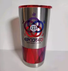 Taza Vaso Aislada 40 Aniversario Parques Walt Disney 2022 Epcot - ¡Envío Rápido! - Imagen 1 de 4
