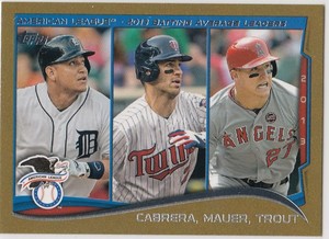 2014 Topps Mini GOLD PARALLEL League Leaders #/63 Rookie/Stars You Pick