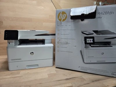 HP LaserJet Pro MFP M428fdn 4 in 1 Mono Laserdrucker,bis zu 38 S./Min, DEFEKT - Bild 1 von 4