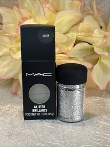 MAC Glitter Brilliants Pigment Eye Shadow Liner - SILVER - FS NIB Free Shipping - Picture 1 of 1