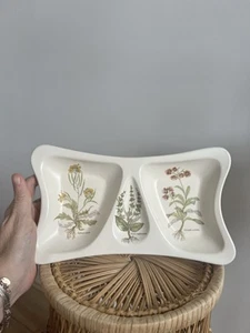 Vintage Poole Pottery ‘Country Lane’ Divided Dish – 3-Section Serving Tray  VGC - Picture 1 of 8