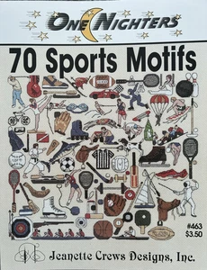 Jeanette Crews Designs One Nighters gezählt Kreuzstichkarte 70 Sportmotive - Bild 1 von 2