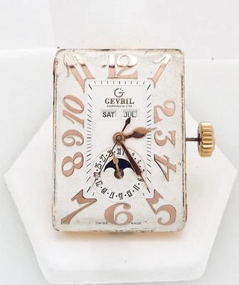 Gevril - Moonphase Watch Movement - 5130 Avenue of Americas - Automatic ~#6778 - Image 1 of 4
