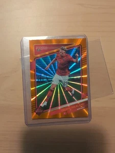 2021-22 Donruss Road To Qatar Erling Haaland Holo Orange Laser #100 - Picture 1 of 8