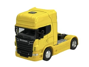 WELLY SCANIA V8 R730 YELLOW 1:64 DIE CAST METAL MODEL NEW IN BOX 9,5cm LONG - Picture 1 of 6
