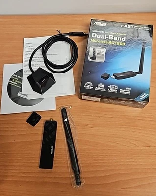 ASUS USB-AC56 Dual-band AC1300 USB 3.0 Wifi Adapter 5dBi Antenna FAST SHIPPING - Image 1 of 4