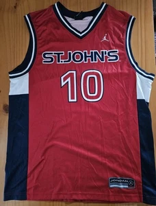 St Johns Red Storm Basketball Jersey Jordan Brand Size Large Red Authentic NCAA - Picture 1 of 5