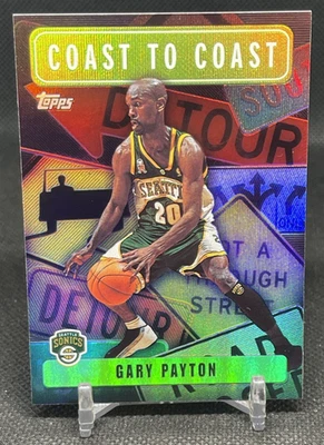 2002-03 Topps Chrome - Coast to Coast Gary Payton #CC12 Refractor - Image 1 of 2