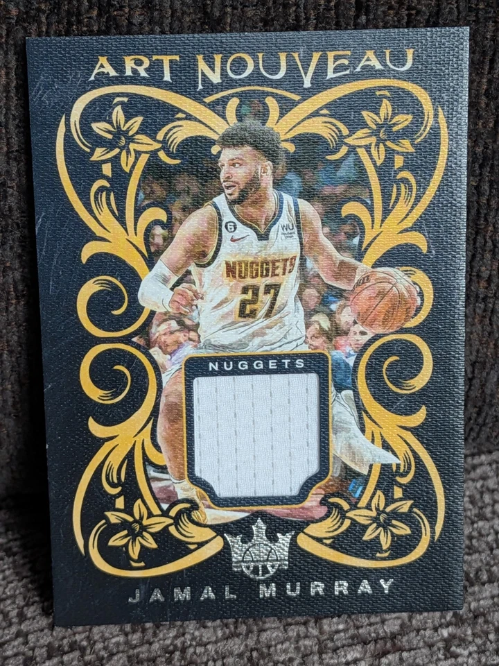 Jamal Murray - 2023-24 Panini Court Kings #AN-MRY Art Nouveau Game-Worn NM - Image 1 of 2
