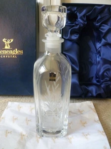 GLENEAGLES CRYSTAL 'ARIA SQUARE WINE DECANTER (259)' PRISTINE CONDITION & BOXED - Picture 1 of 4
