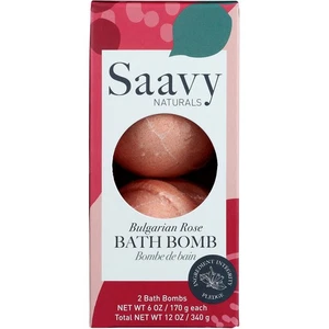 Saavy Naturals Badebombe Duo Bulgarische Rose 12 Oz. - Bild 1 von 5