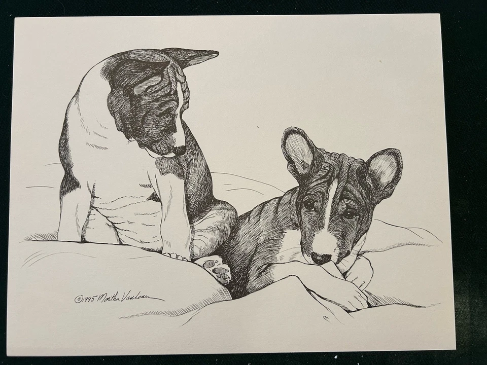 Basenji  Puppies By Martha Van Loan 8x10 Print - Image 1 of 1