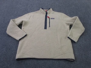 Patagonia Jacket Womens XL Beige Fleece Retro Deep Pile Sherpa Pullover 22811 - Picture 1 of 10