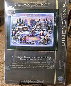 Kit de punto de cruz Dimensions Gold Collection A Treasured Time #8569 nuevo en paquete 16"x12" - Imagen 1 de 16