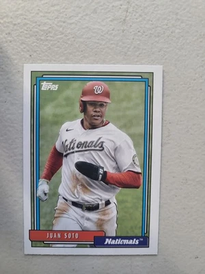 Juan Soto 2021 Topps 1992 Redux #T92-49 - Nationals NM Free Shipping - Image 1 of 2