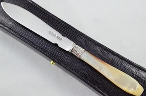 Rare Sheffield Silver Bladed Mother of Pearl Handled Letter Opener 1914 - Picture 1 of 6