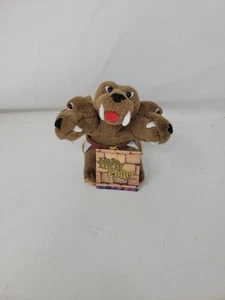 Gund Harry Potter Fluffy Cerberus 3 Headed Dog 5.5”Plush 2001 Vintage New w/tag - Picture 1 of 6