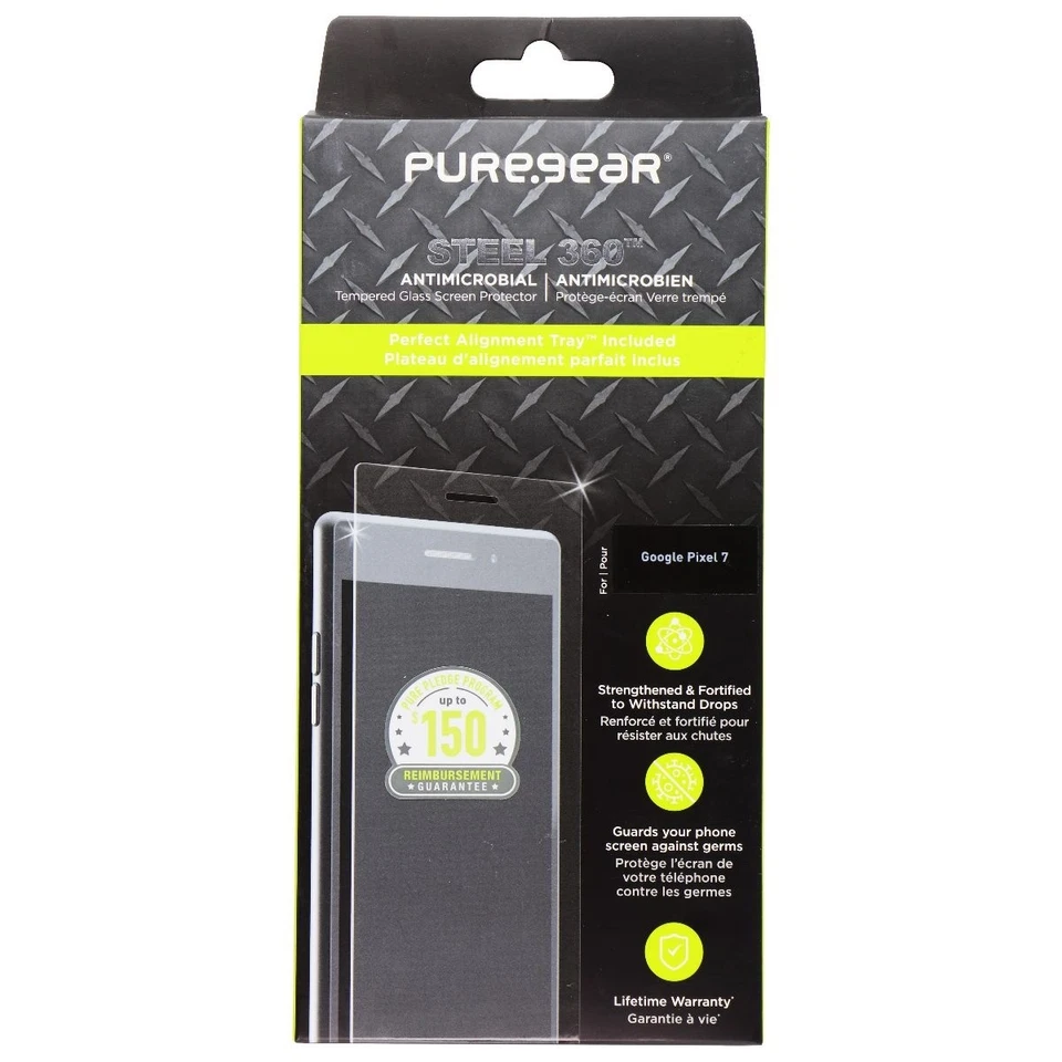 PureGear Steel 360 Screen Protector for Google Pixel 7 - Clear - Image 1 of 1