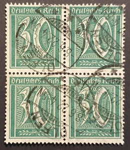 Germany Stamps 1921 Numeral Lozenges wmk 30pf block of 4 Used SG157 MI162 - Picture 1 of 2