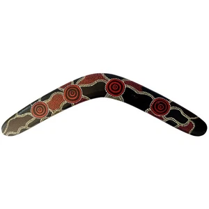 22" / 55cm BOOMERANG - HARDWOOD - DESERT CAMPS - ABORIGINAL, AUSTRALIA, GIFT - Imagen 1 de 2