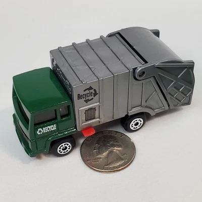 1979 Matchbox Tops Refuse Trash Recycle Green Gray Garbage Truck Collectomatic - Image 1 of 4