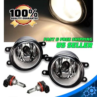 Pair of Fog Lights Lamps Left Right Side Fit For Toyota Camry Yaris Lexus US New - Image 1 of 4