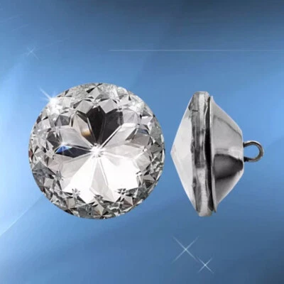 10 X Rhinestone Glass Upholstery Buttons Sewing Sofa Bed Headboard DIY Decor - Image 1 of 4