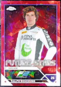 2023 Topps Chrome Sapphire Formula 1 F1 Ralph Boschung Red 1/5 #83 - Picture 1 of 2
