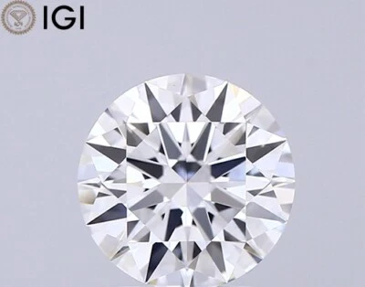 Round Cut 1.80 Ct IGI Certified CVD Lab Grown E Color VVS2 Clarity Loose Diamond - Image 1 of 4