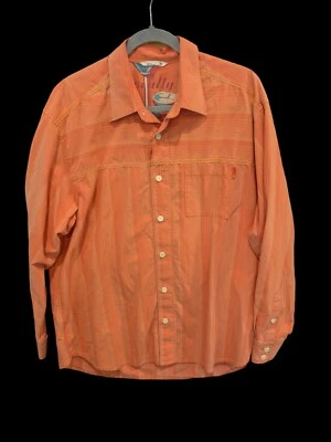 Bahama Relax Silk Blend Mens Large  Multicolored Long Sleeve Button Front Shirt - Image 1 of 4