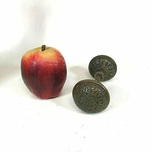 Ornate 19th Century Bronze Door Knobs - Picture 1 of 4